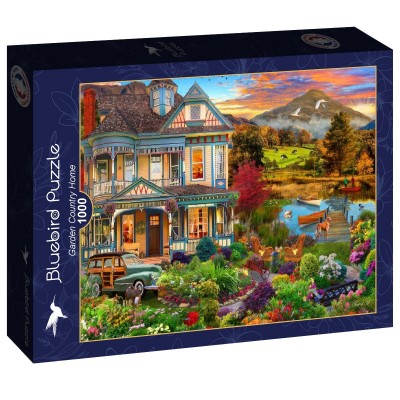 Puzzle Bluebird-Puzzle-F-90969 Jardin de Maison de Campagne