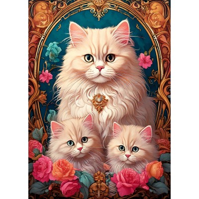 Puzzle Bluebird-Puzzle-F-91006 Trio de Chats