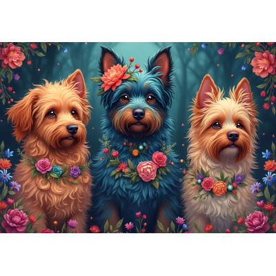 Puzzle Bluebird-Puzzle-F-91021 Trio Canin