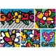 Romero Britto - Collage: Hearts and Flowers