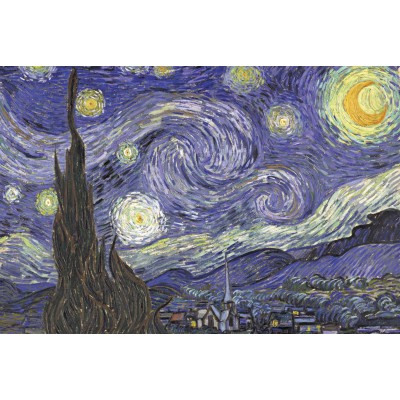 Puzzle Grafika-F-30826 Vincent Van Gogh : La Nuit étoilée sur le Rhône, 1889