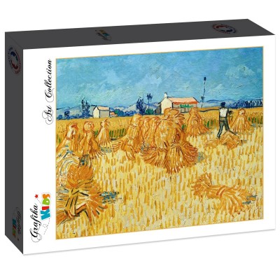 Puzzle Grafika-F-30836 Vincent Van Gogh : Moissons en Provence, 1888