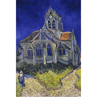 Puzzle Grafika-F-30839 Vincent Van Gogh : L'église d'Auvers-sur-Oise, 1890
