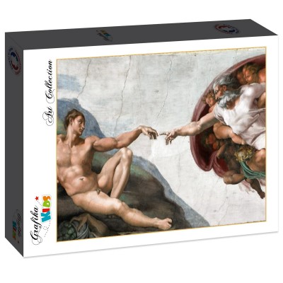 Puzzle Grafika-F-30852 Michel Ange : La Création d'Adam de la chapelle Sixtine, 1508-1512