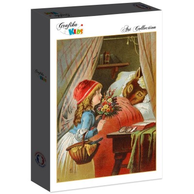 Puzzle Grafika-F-30868 Le Petit Chaperon Rouge et le Loup, illustration par Carl Offterdinger