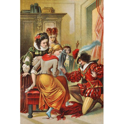 Puzzle Grafika-F-30875 Cendrillon et le Soulier, illustration par Carl Offterdinger