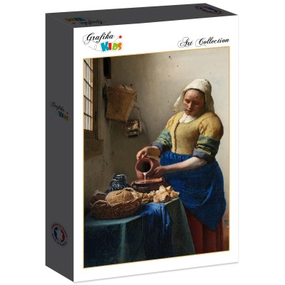 Puzzle Grafika-F-30879 Vermeer Johannes : La Laitière, 1658-1661