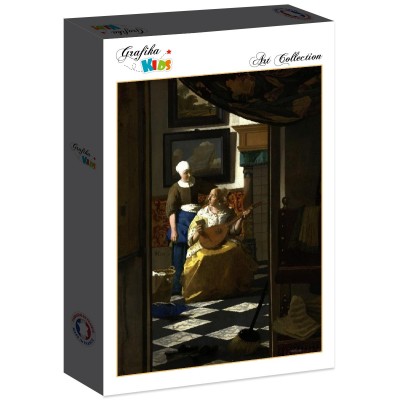 Puzzle Grafika-F-30880 Vermeer Johannes : La lettre d'amour, 1669-1670