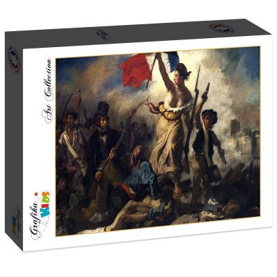 Puzzle Grafika-F-30897 Delacroix Eugène : La Liberté Guidant le Peuple, 1830