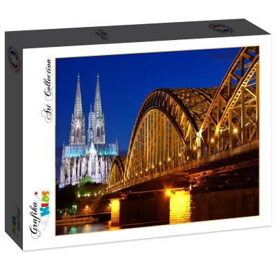Puzzle Grafika-F-30926 Cathédrale et Pont Hohenzollern de Cologne