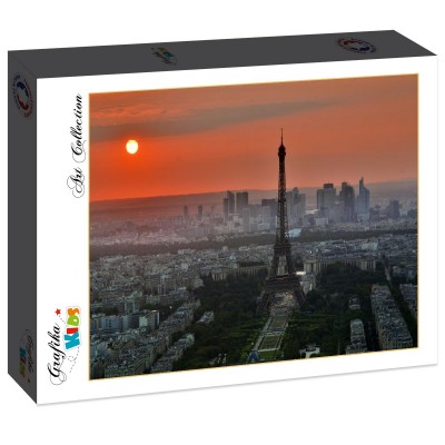Puzzle Grafika-F-30947 Coucher de Soleil sur Paris