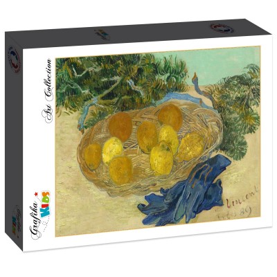 Puzzle Grafika-F-31055 Vincent Van Gogh - Still Life of Oranges and Lemons with Blue Gloves, 1889