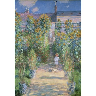 Puzzle Grafika-F-31060 Claude Monet - Le Jardin de l'Artiste à Vétheuil, 1880
