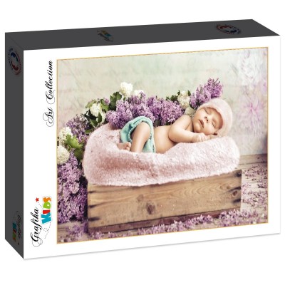 Puzzle Grafika-F-31100 Konrad Bak: Baby sleeping in the Lilac