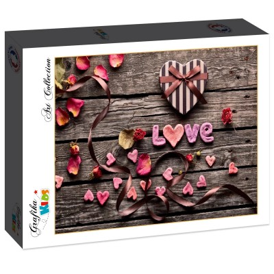 Puzzle Grafika-F-31112 Love - Red Hearts