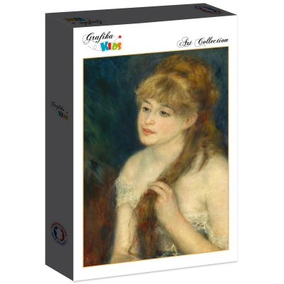 Puzzle Grafika-F-31199 Auguste Renoir : Jeune Femme Tressant ses Cheveux, 1876