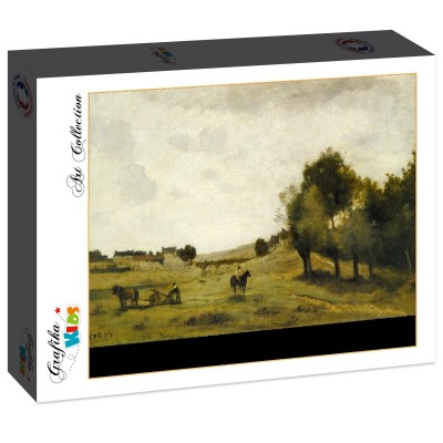 Puzzle Grafika-F-31220 Jean-Baptiste-Camille Corot : Vue près d'Epernon, 1850-1860