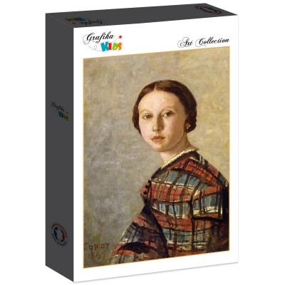 Puzzle Grafika-F-31228 Jean-Baptiste-Camille Corot : Portrait de Jeune Fille, 1859