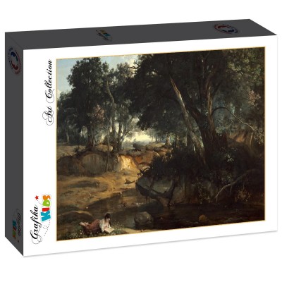 Puzzle Grafika-F-31231 Jean-Baptiste-Camille Corot : Forêt de Fontainebleau, 1834