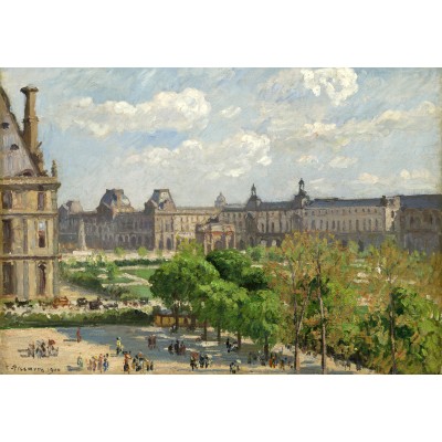Puzzle Grafika-F-31240 Camille Pissarro : Place du Carrousel, Paris, 1900