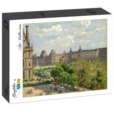Puzzle Grafika-F-31240 Camille Pissarro : Place du Carrousel, Paris, 1900