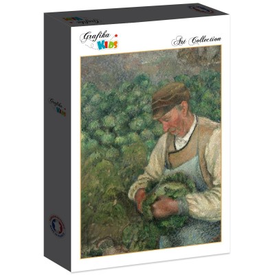 Puzzle Grafika-F-31243 Camille Pissarro : Le Jardinier - Vieux Paysan avec Chou, 1883-1895
