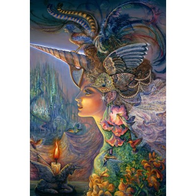 Puzzle Grafika-F-31358 Josephine Wall - My Lady Unicorn