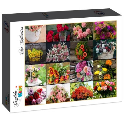 Puzzle Grafika-F-31452 Collage - Fleurs