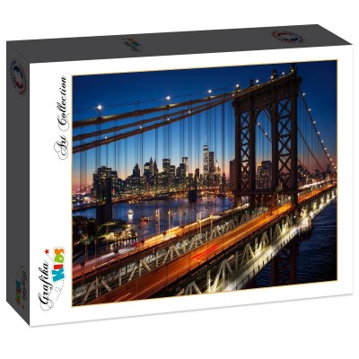 Puzzle Grafika-F-31491 Brooklyn Bridge, Manhattan, New York