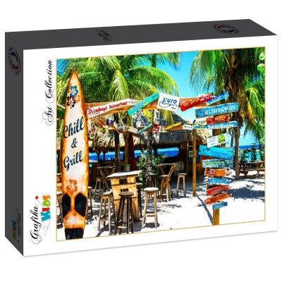 Puzzle Grafika-F-31564 Willemstad Beach, Curaçao
