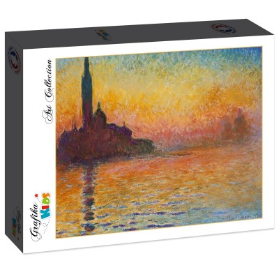 Puzzle Grafika-F-31582 Claude Monet : Saint-Georges-Majeur au Crépuscule, 1908