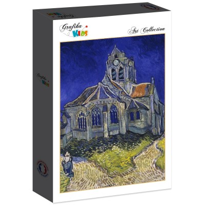 Puzzle Grafika-F-31680 Vincent Van Gogh : L'église d'Auvers-sur-Oise, 1890