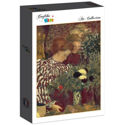 Puzzle Grafika-F-32151 Edouard Vuillard : Femme dans une robe rayée, 1895