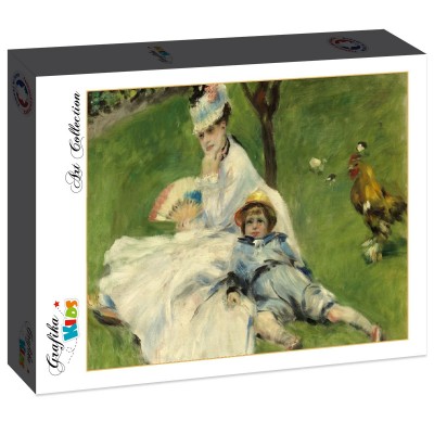 Puzzle Grafika-F-32155 Auguste Renoir : Madame Monet et son Fils, 1874