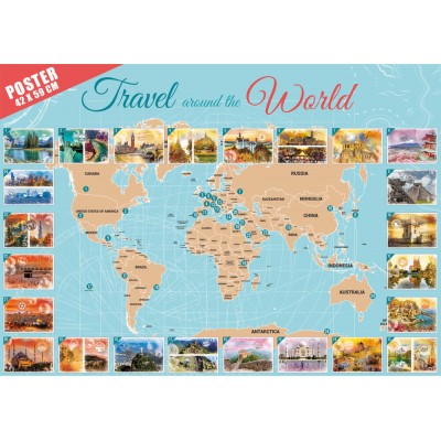 Puzzle Grafika-02199 Travel around the World