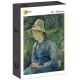 Camille Pissarro : Jeune Paysanne avec un Chapeau de Paille, 1881