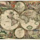 Carte du Monde, Produced in Amsterdam, 1689