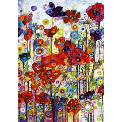 Puzzle Grafika-F-30016 Sally Rich - Poppies - Portrait