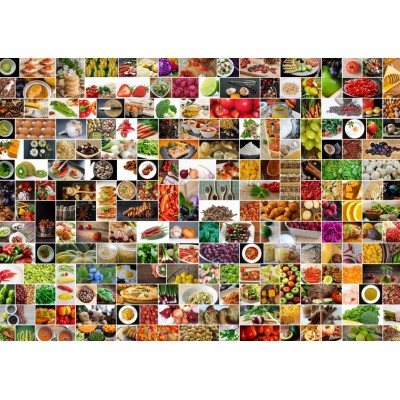 Puzzle Grafika-F-30046 Collage - Couleurs dans la Cuisine