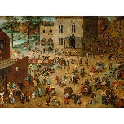 Puzzle Grafika-F-30082 Brueghel Pieter : Les Jeux d'enfants, 1560