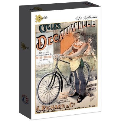 Puzzle Grafika-F-30160 Affiche pour les Vélos Decauville, 1892