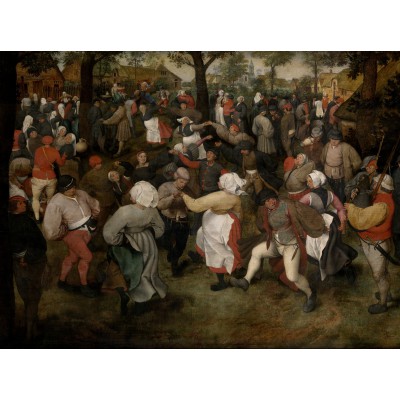 Puzzle Grafika-F-30179 Brueghel Pieter : Danse des Paysans, 1566