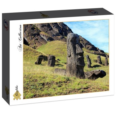 Puzzle Grafika-F-30334 Île de Pâques, Moai at Quarry