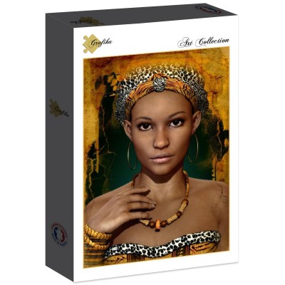 Puzzle Grafika-F-30338 Femme Africaine