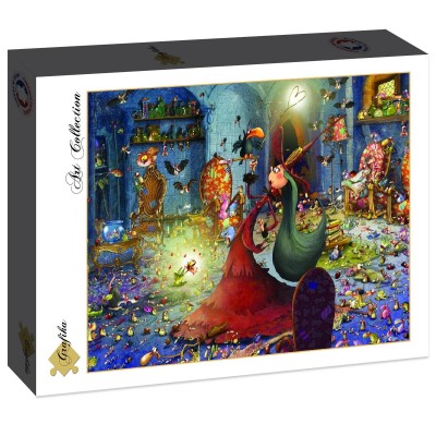Puzzle Grafika-F-30386 François Ruyer - La Sorcière à la Baguette Magique