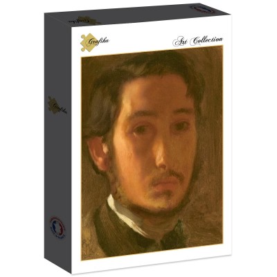 Puzzle Grafika-F-30484 Edgar Degas : Autoportrait avec Col Blanc, 1857