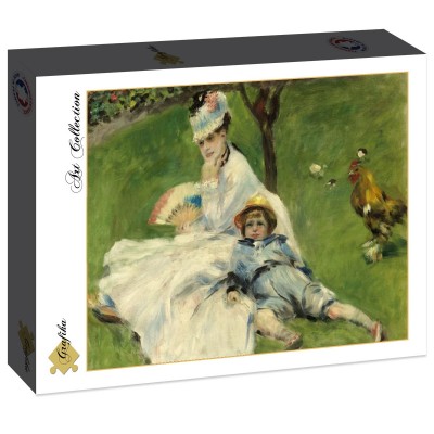 Puzzle Grafika-F-30528 Auguste Renoir : Madame Monet et son Fils, 1874