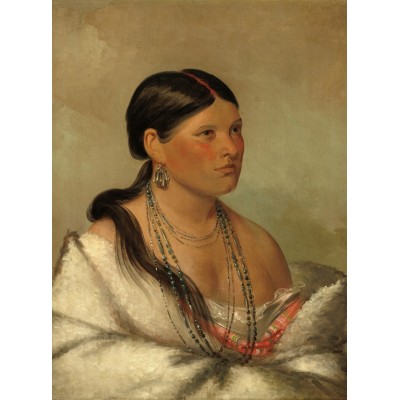 Puzzle Grafika-F-30626 George Catlin : Femme Aigle - Shawano, 1830