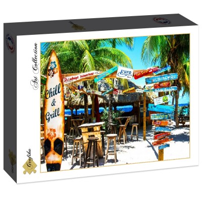 Puzzle Grafika-F-30814 Willemstad Beach, Curaçao