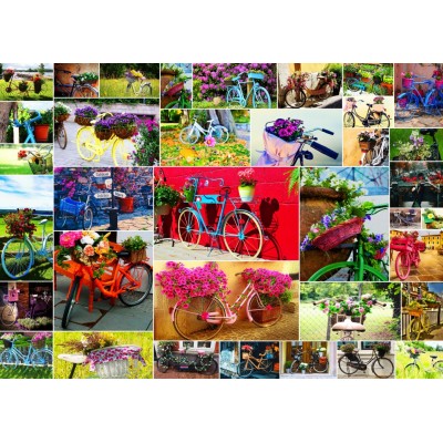 Puzzle Grafika-F-32249 Collage - Vélos